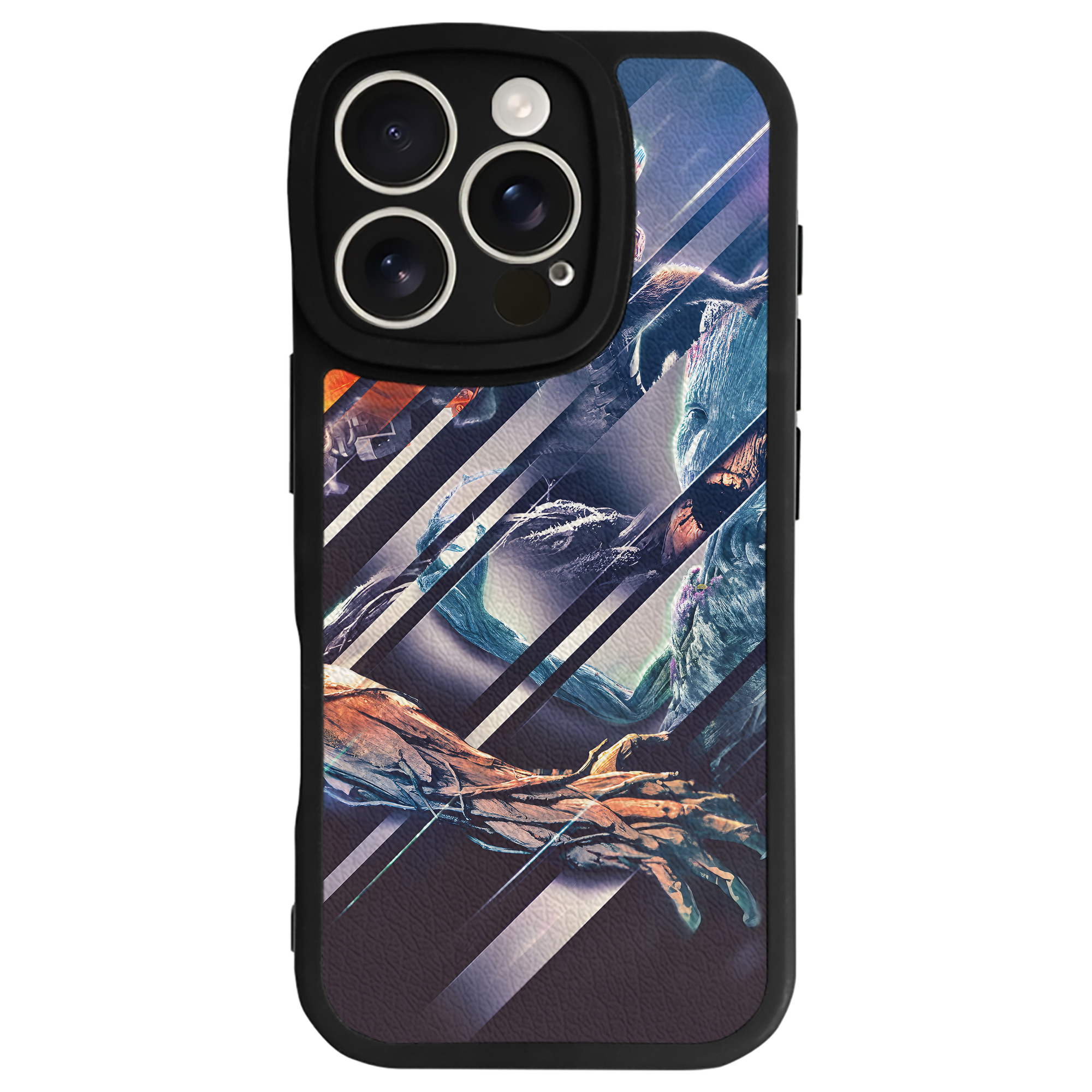 （画像用） アベンジャーズ The Avengers 【iPhone 16シリーズ対応】シリコンスマホケース（レザー調） 材質：シリコン